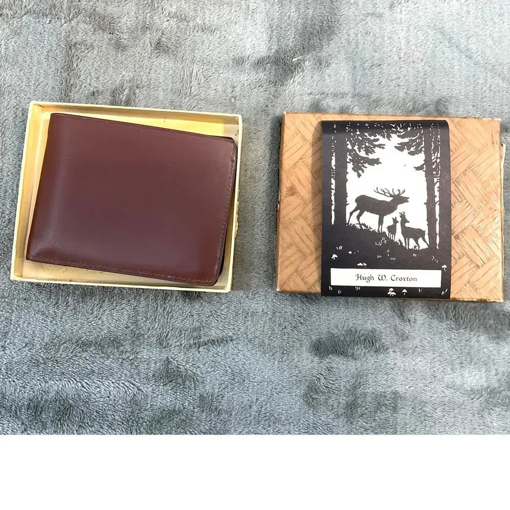 DONE NOS Vintage EK Swing-It Wallet Original Box Inserts Coin Pocket Monogramed